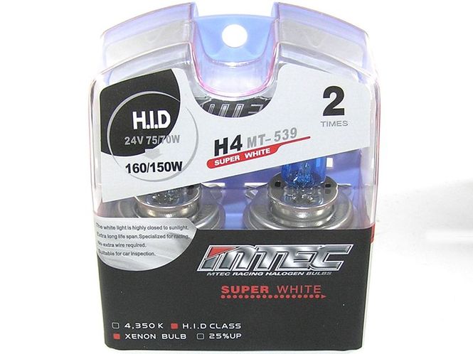 Hovedbilde 24V MTEC H4 Super white 70W, ...