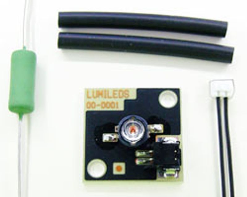 Grønn Luxeon 1 Watt PowerLED i løsdele - 12V