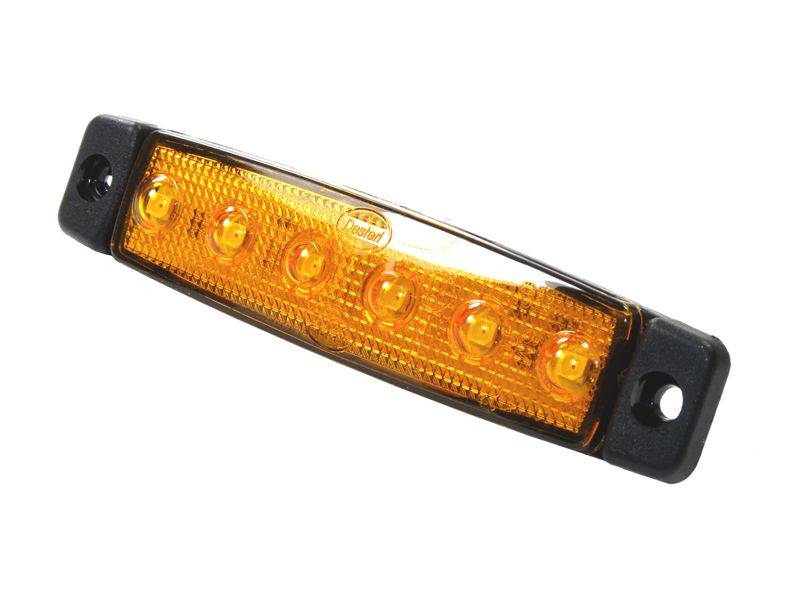 Dasteri LED Markeringslampe, 6 LEDs - 12V