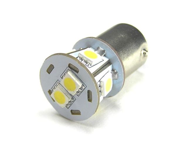 Hovedbilde 6V BA15S 7xSMD LED pære