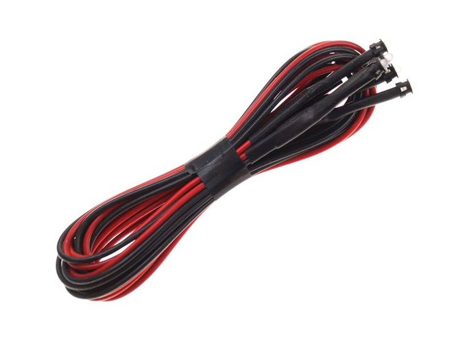 Hovedbilde 12V 5 stk 3mm dioder ...