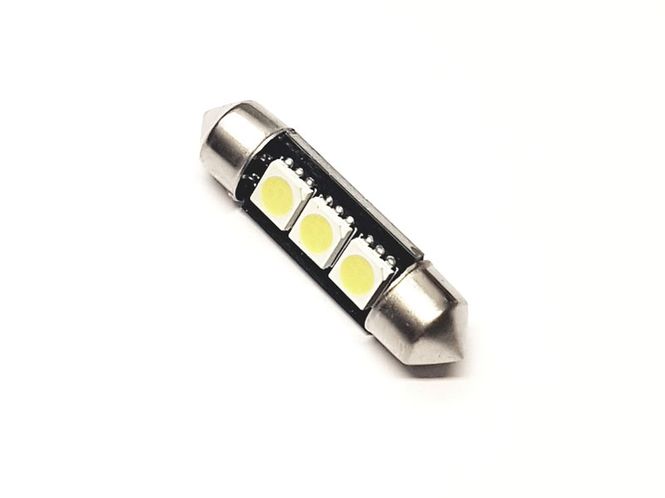 Hovedbilde 12V 36mm 3xSMD LED pinolpære