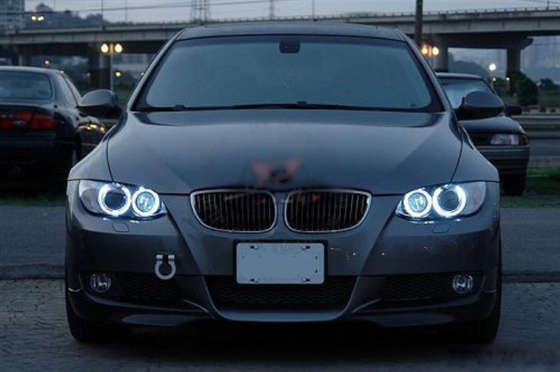 Hvitt BMW LED AngelEyes pæresett, H8 v.1