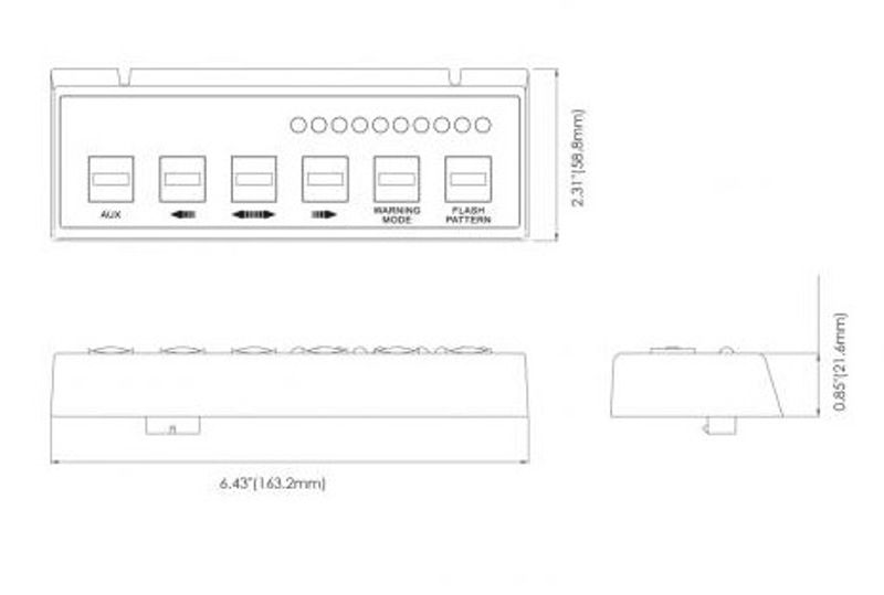 Axixtech bryterpanel torrent og trafikkdirigering 12-24V