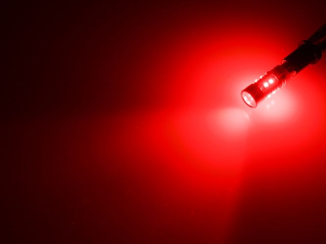 Hovedbilde BA9S 50W Rød Canbus Cree LED ...