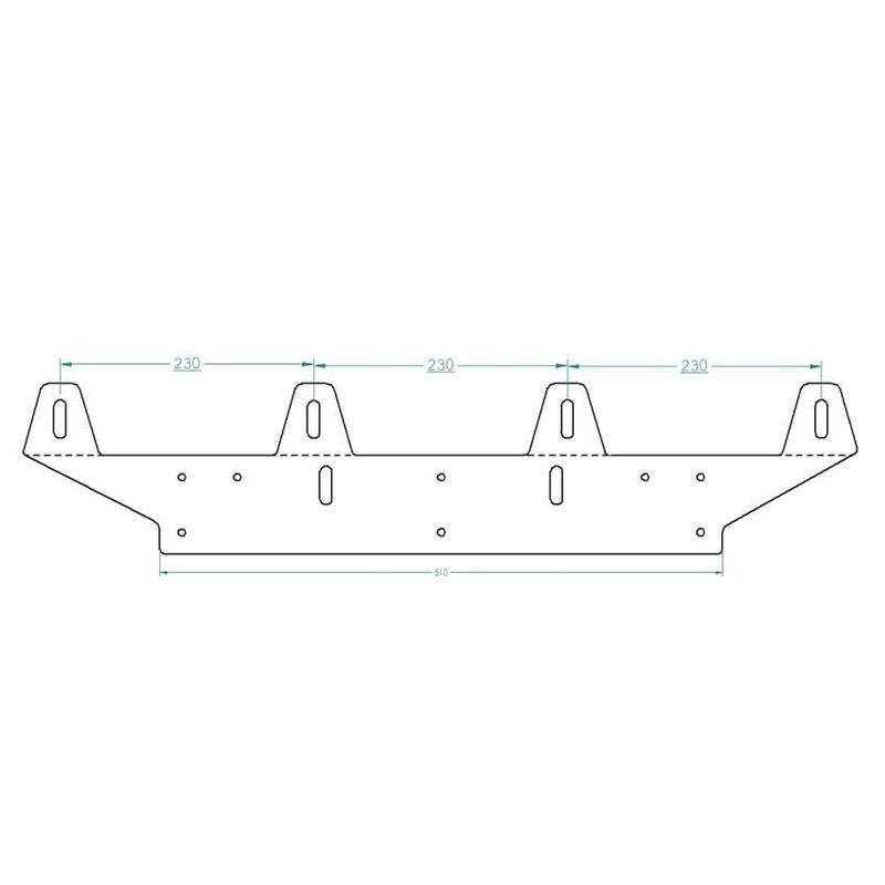 AveluX 5mm skiltbrakett for 4stk ekstralys