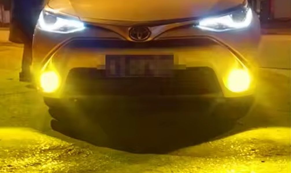 H11 Kraftig gul LED 12V 24V