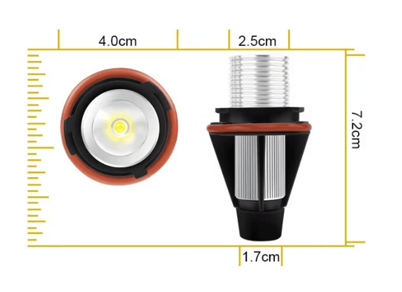 10W BMW Angel Eyes LED hvite
