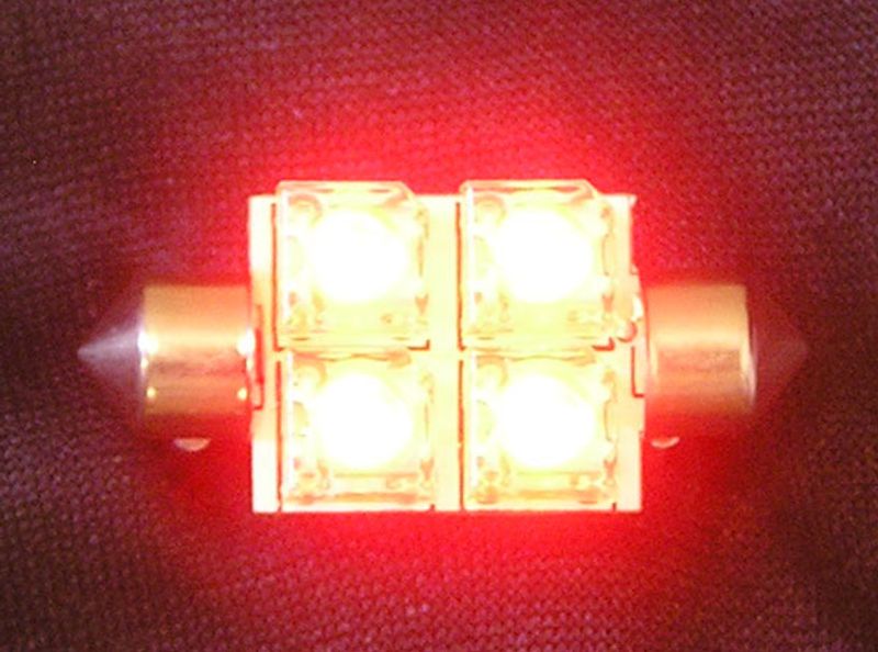 12V 38mm 4xS-Flux pinolpære